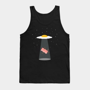 Cool Bacon and Eggs UFO Tank Top